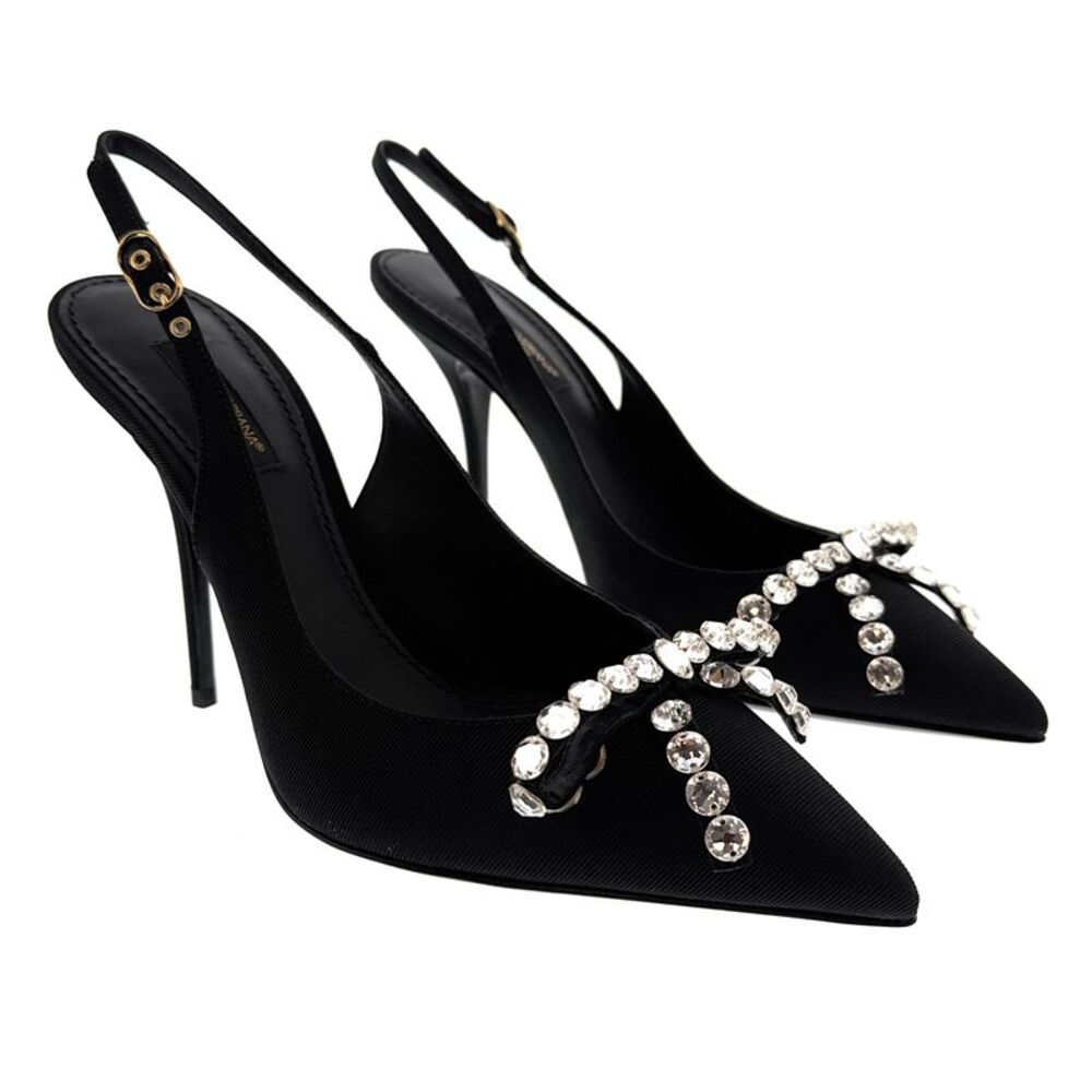 ๐ Dolce & Gabbana crystal sling back heels-Size 7 NWT AND BOx! ๐